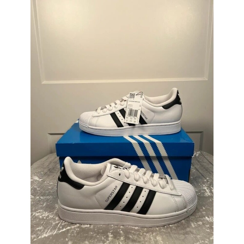 Adidas Superstar II W Women’s Size 10 White Black Sneakers JH7032 New in Box